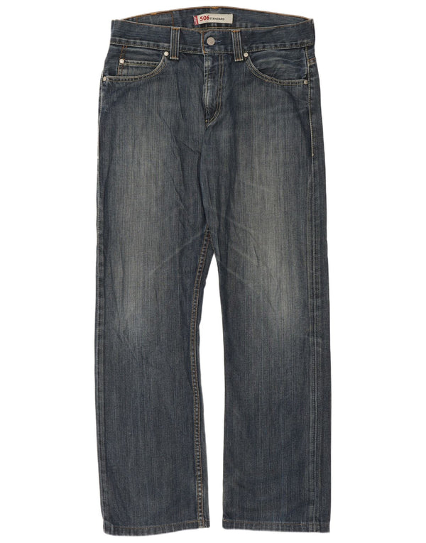 Levi's Vaqueros rectos de corte estándar 506 para hombre W33 L31 Azul