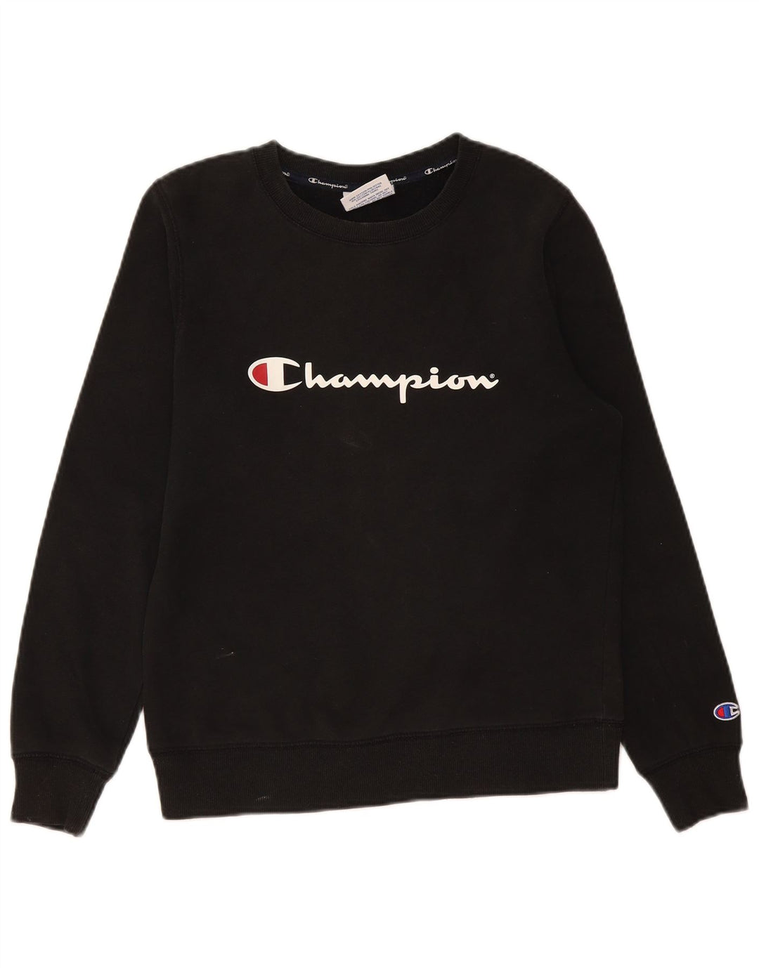 Champion Sudadera Gráfica para Hombre Jersey Pequeño De Algodón Negro