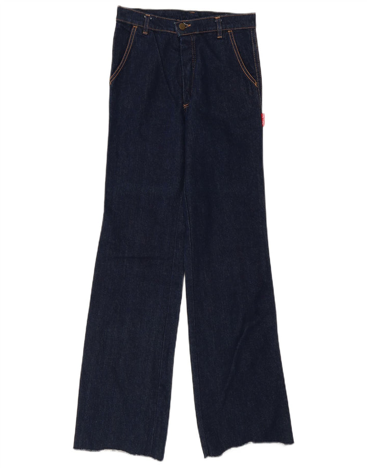 Vintage Mujer Bootcut Jeans W30 L33 Algodón Azul Marino