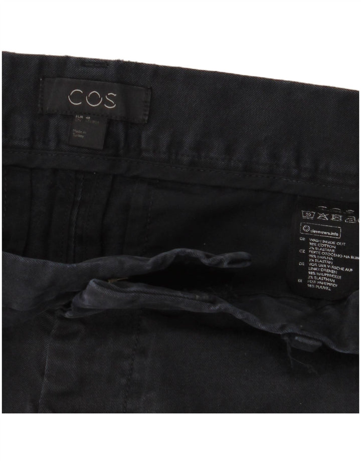 COS Pantalones chinos delgados para hombre EU 48 Medium W30 L31 Azul marino Algodón