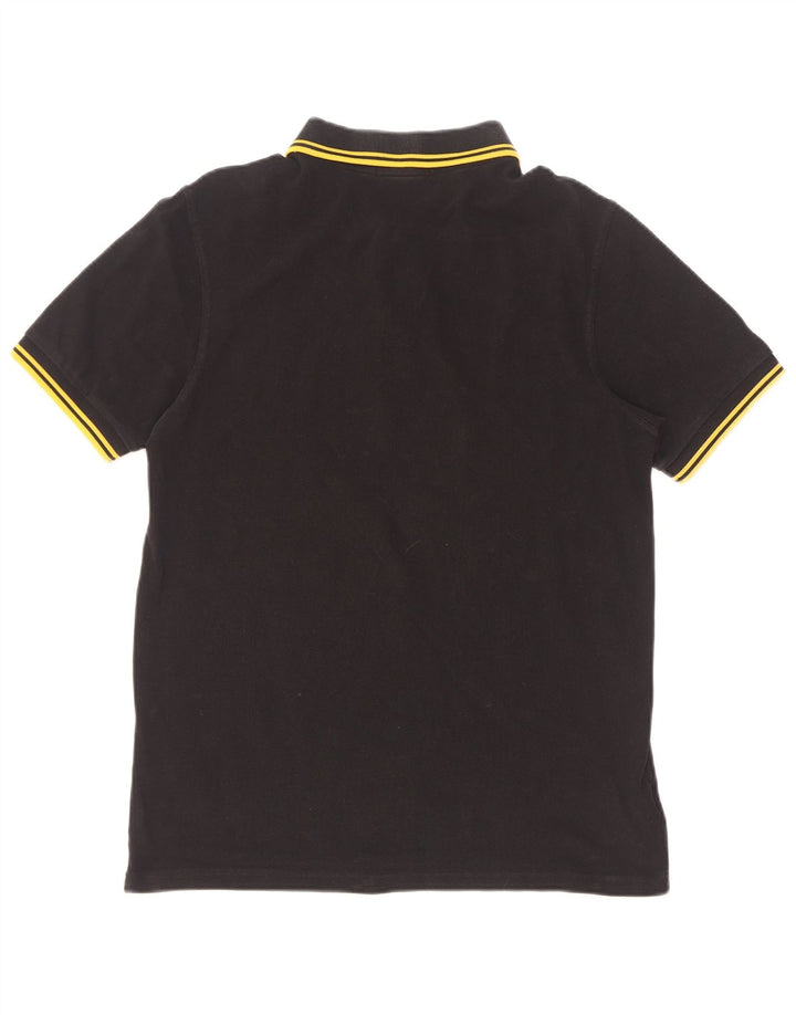 Fred Perry Polo De Hombre De Algodón A Rayas Negro Mediano
