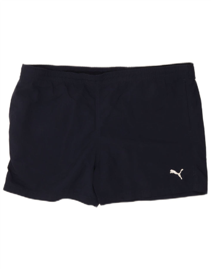Pantalones Cortos Deportivos Puma Hombre XL Azul Marino Poliamida