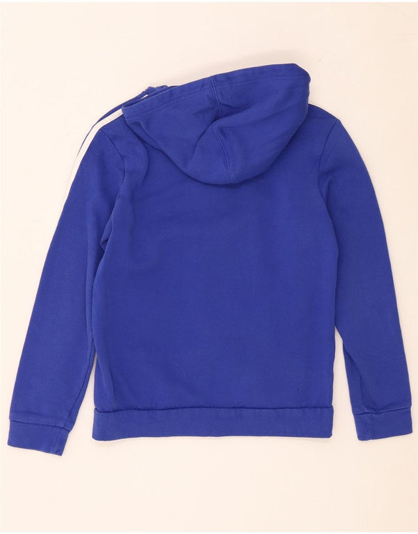 Adidas Sudadera con capucha y cremallera para niños 11-12 años Azul Colorblock Algodón