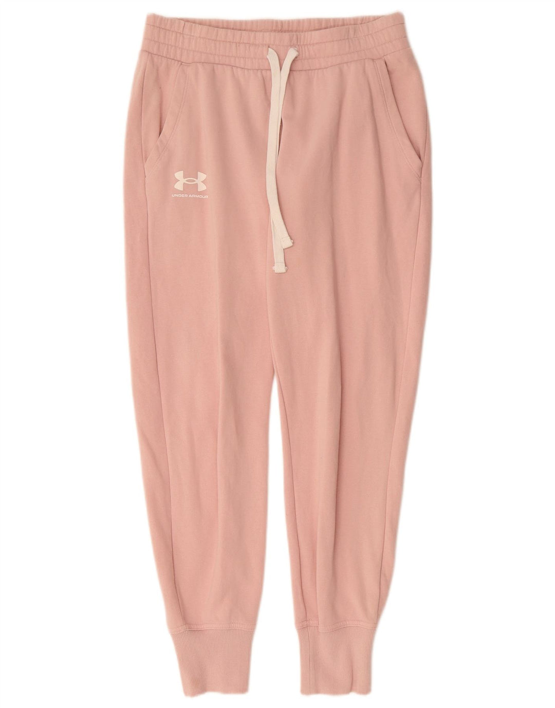 UNDER ARMOUR Pantalones de chándal para mujer Joggers UK 8 Small Pink Cotton