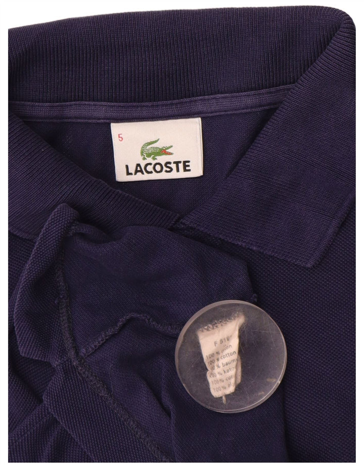 Polo Lacoste para hombre talla 5 grande algodón azul marino