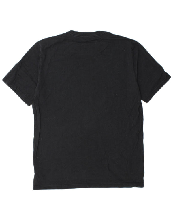 Converse - Camiseta gráfica para hombre, parte superior mediana de algodón negro