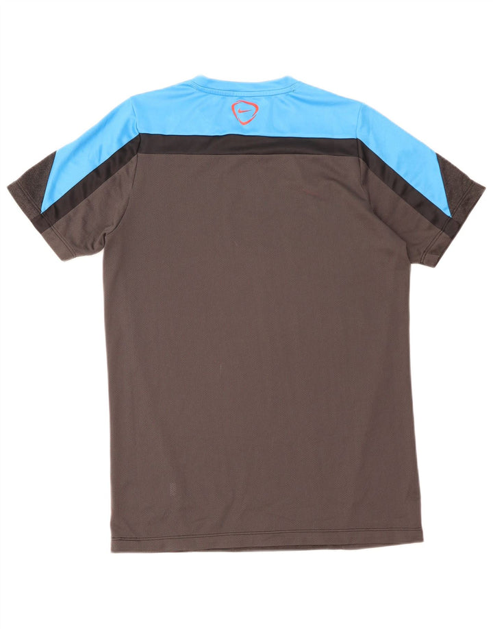 Camiseta Nike Dri Fit para hombre con bloques de color gris medio