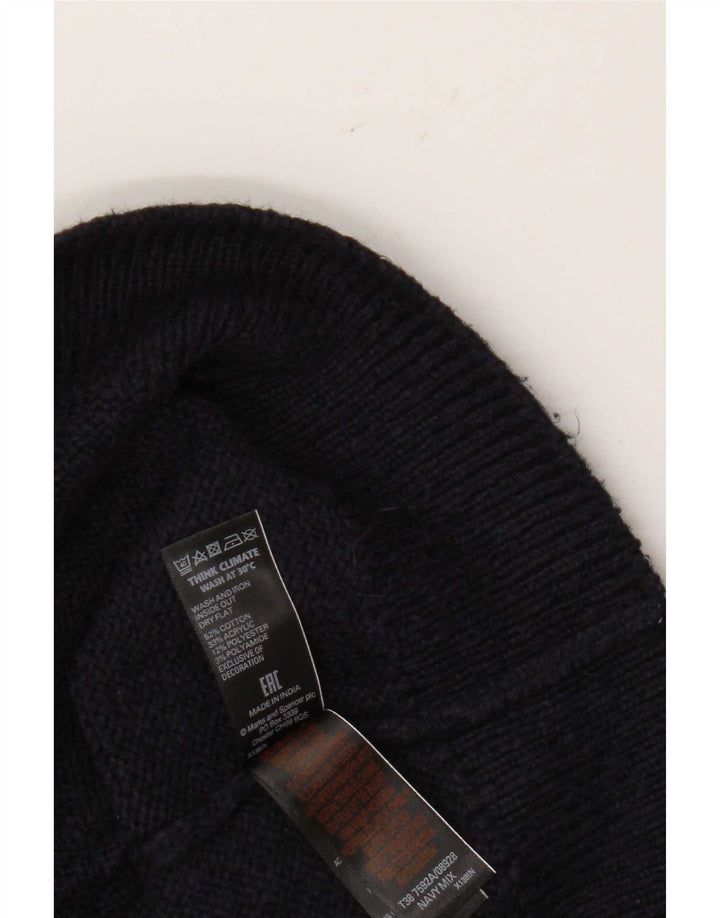 Marks & Spencer - Jersey con cuello alto para mujer, talla 40, talla M, color azul marino