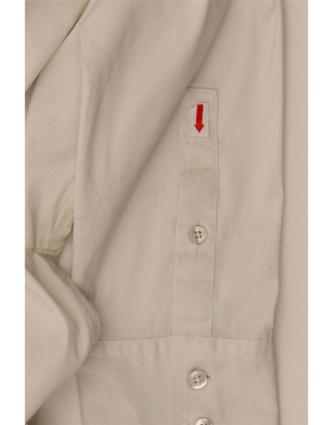 ARMANI EXCHANGE Camisa para mujer Reino Unido 12 Mediano Blanco