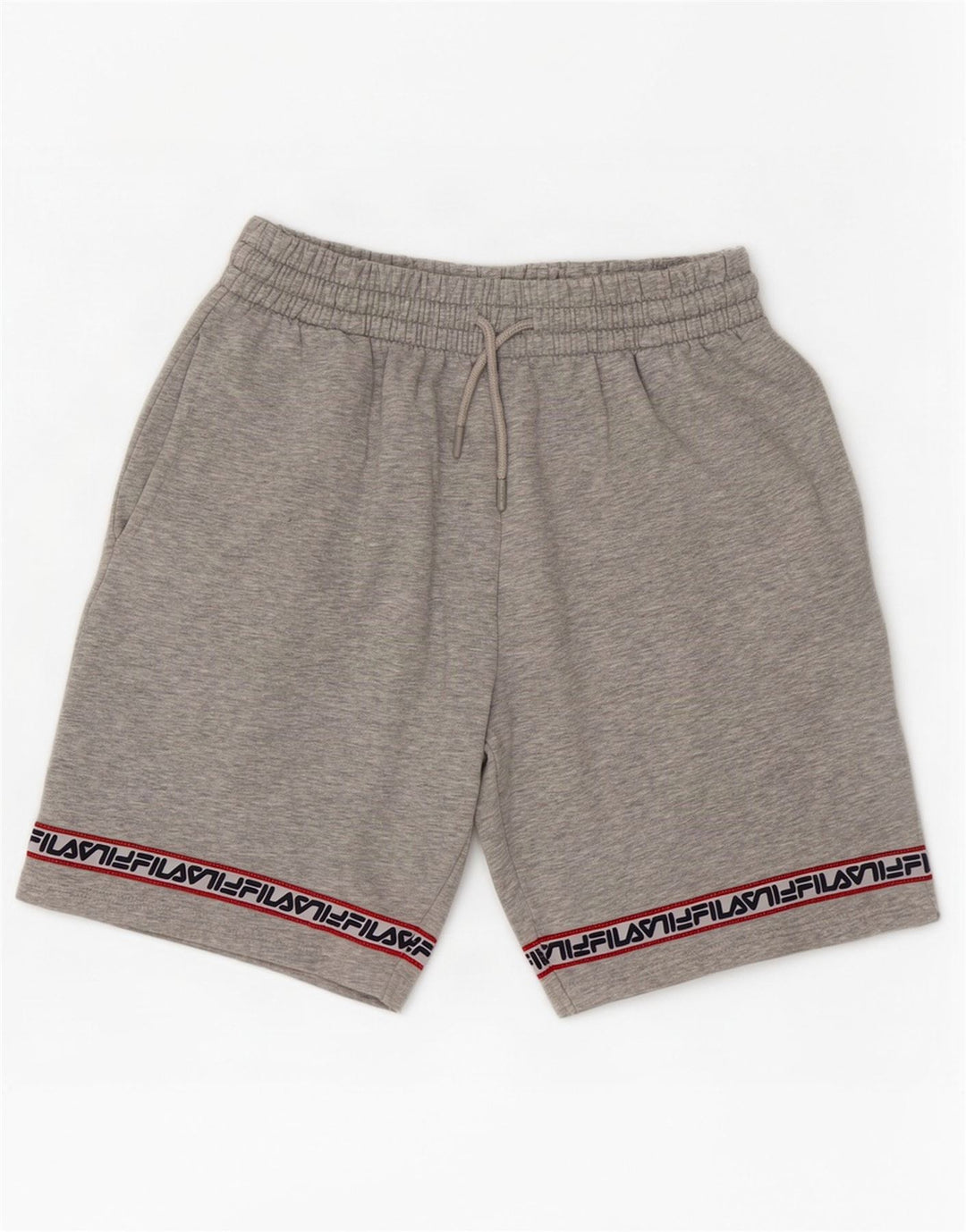 Fila Shorts deportivos gráficos para hombre de algodón color block en gris medio