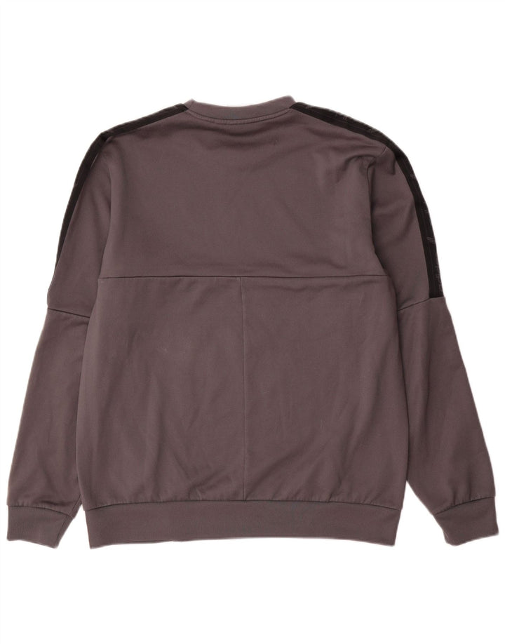 Adidas Hombre Sudadera Gráfica Jersey Gris Medio Colorblock Poliéster