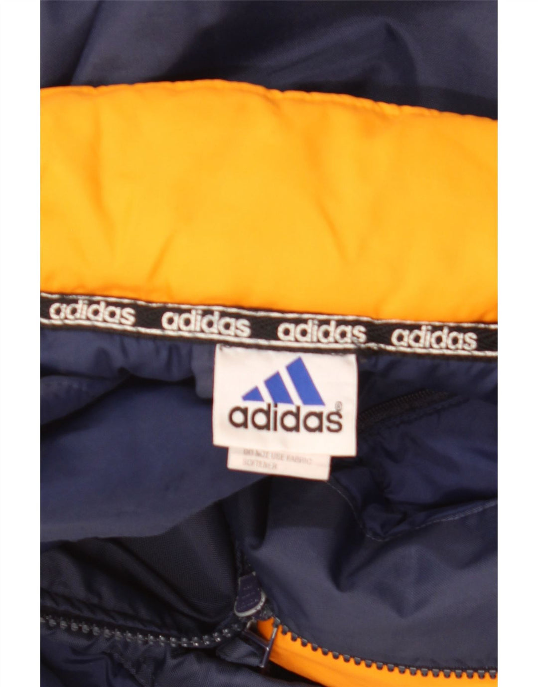 Adidas Chaqueta cortavientos para hombre UK 40 Large Azul marino Colorblock