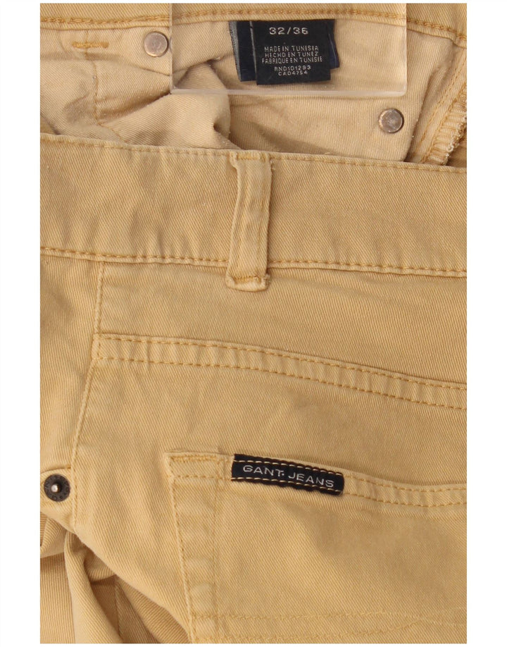 GANT Pantalón informal recto para hombre W32 L31 Algodón beige