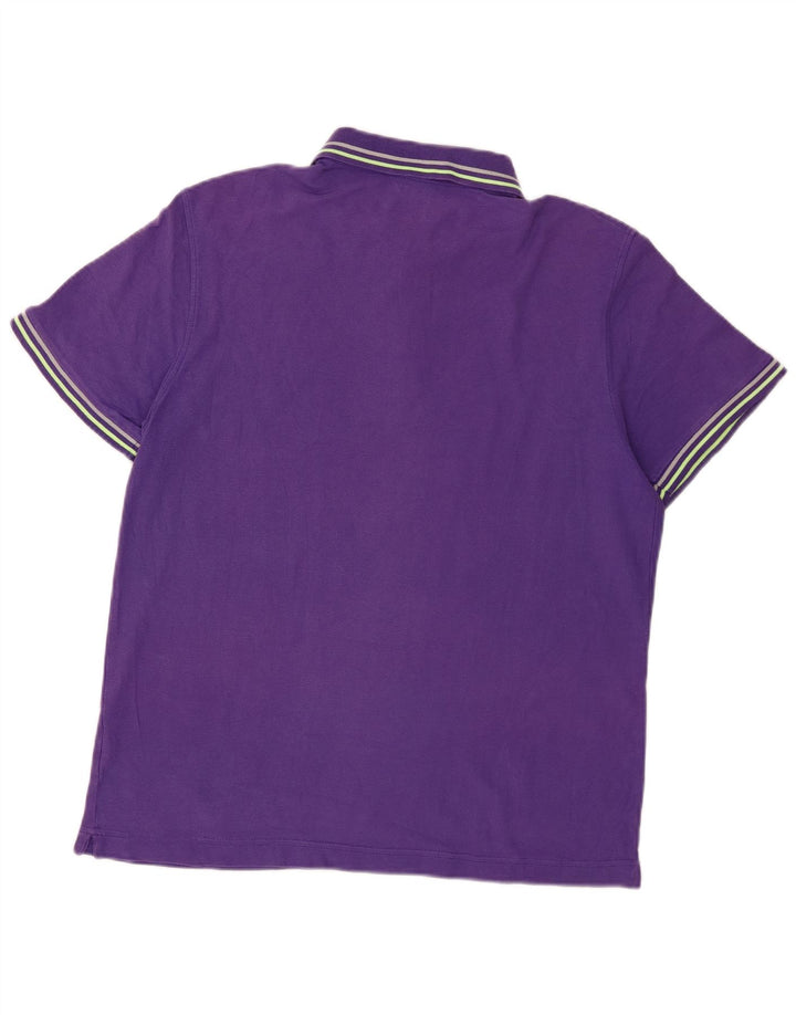 Polo Lotto Hombre Algodón Morado Medio