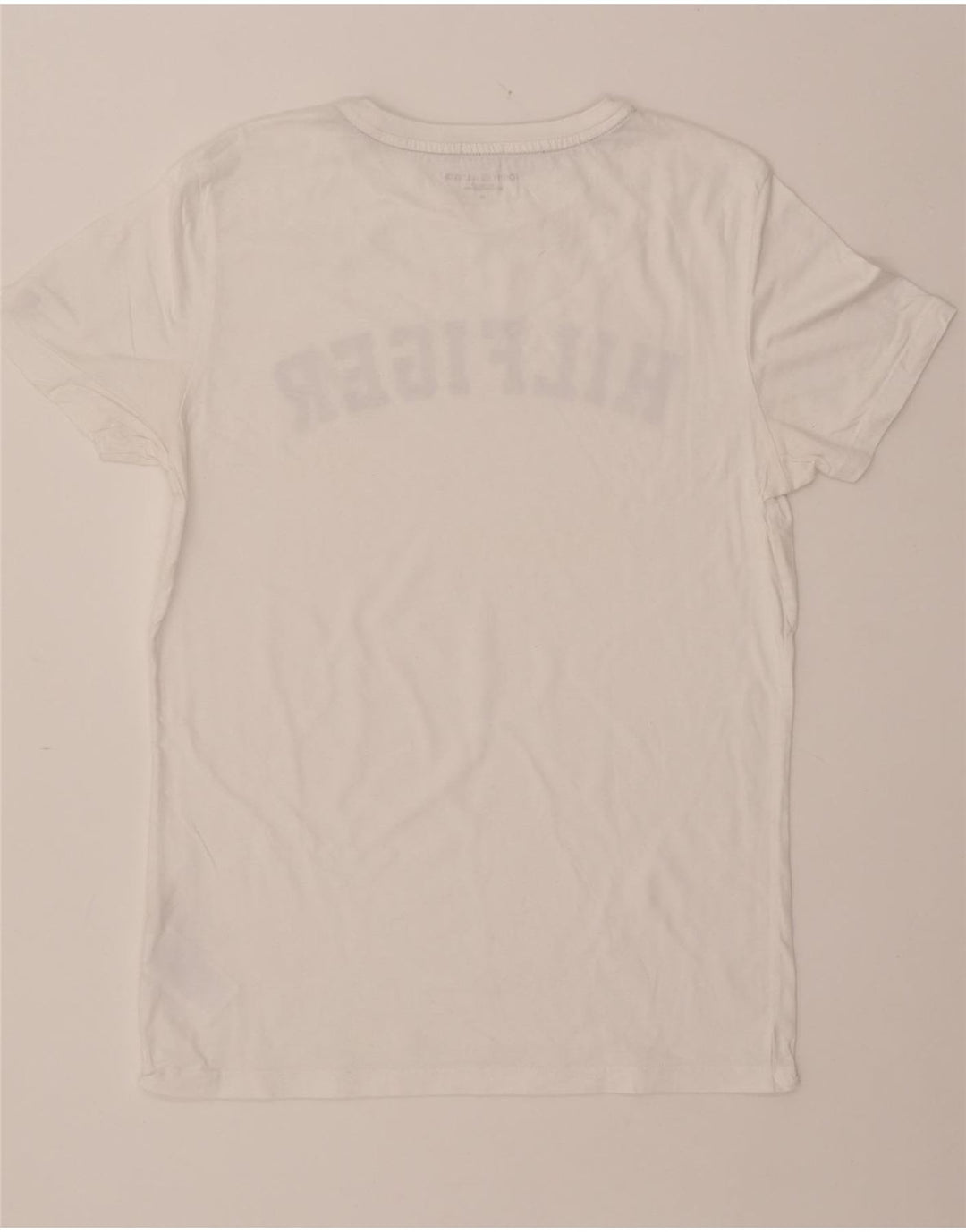 TOMMY HILFIGER Camiseta gráfica para mujer Top UK 44 Algodón blanco mediano