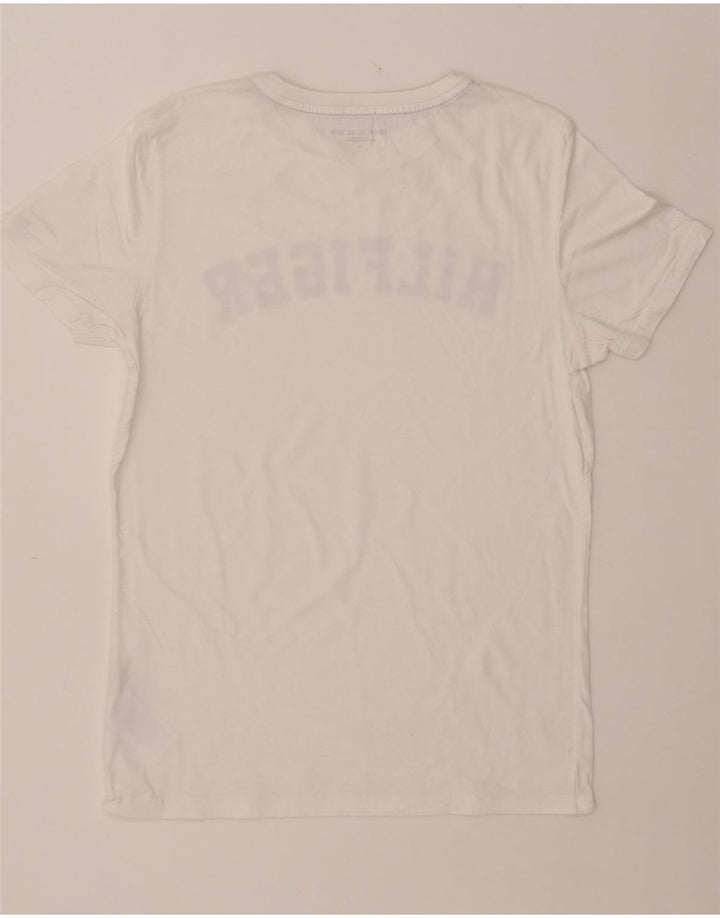 TOMMY HILFIGER Camiseta gráfica para mujer Top UK 44 Algodón blanco mediano