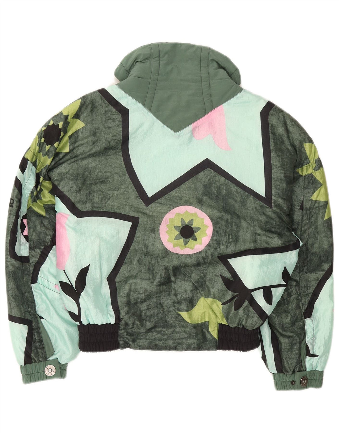 HEAD Chaqueta cortavientos corta para mujer Reino Unido 44 Verde medio Colorblock