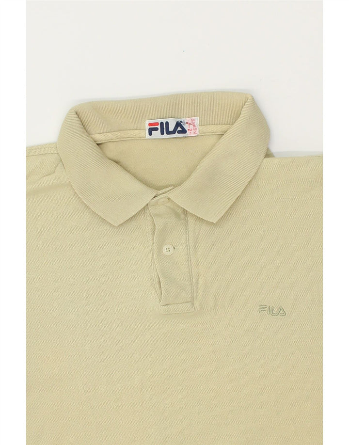 FILA Mens Polo Shirt IT 50 Medium Green Cotton Vintage Fila and Second-Hand Fila from Messina Hembry 