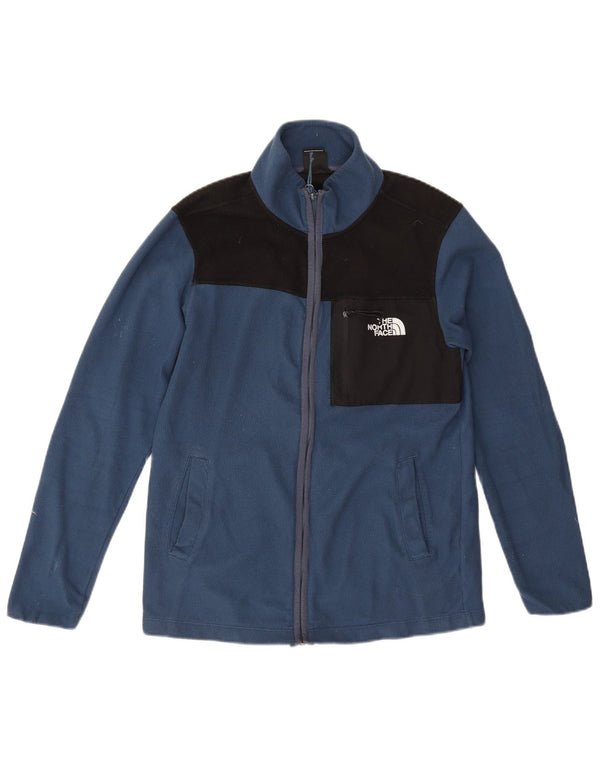 The North Face Chaqueta polar para hombre ES 36 Small Azul Colorblock Poliéster