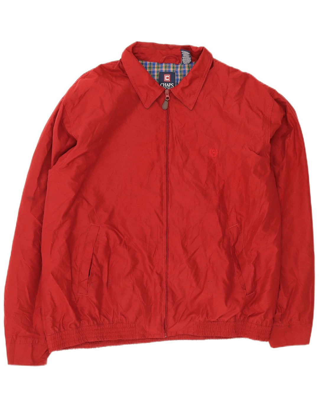 Chaps Chaqueta Bomber para Hombre UK 42 XL Poliéster Rojo