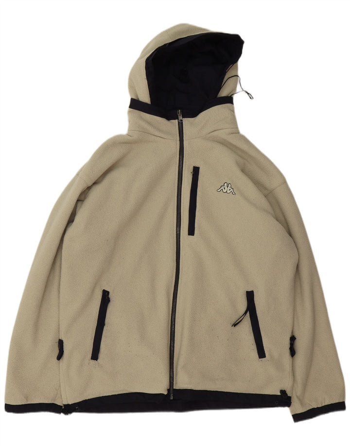 Kappa Chaqueta reversible con capucha para hombre UK 40 Large Azul marino