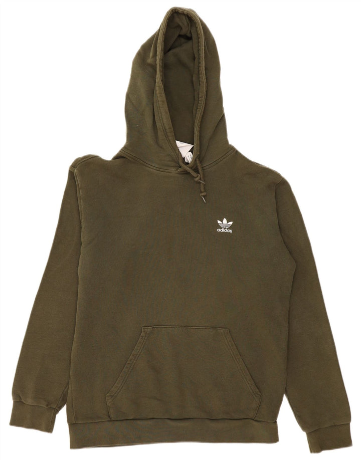Adidas Hombre Sudadera Con Capucha Jumper Medium Caqui Algodón