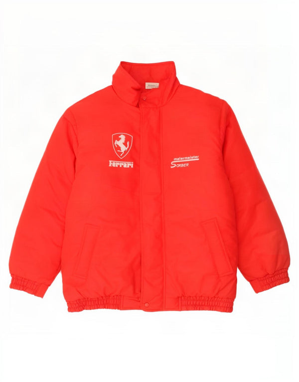 Chaqueta cortavientos Ferrari para hombre UK 42 XL Poliéster rojo