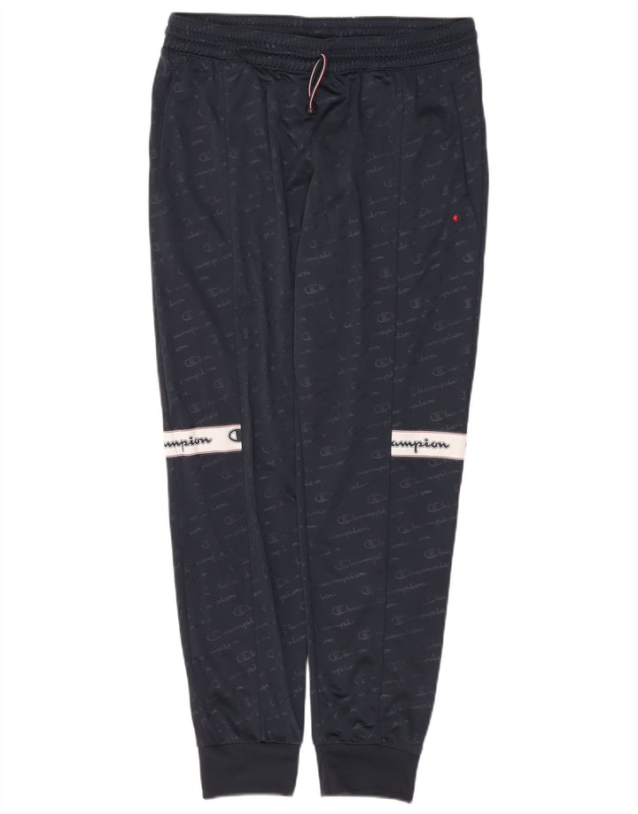 Champion Pantalones De Chándal Gráficos Para Hombre Joggers Large Poliéster Azul Marino