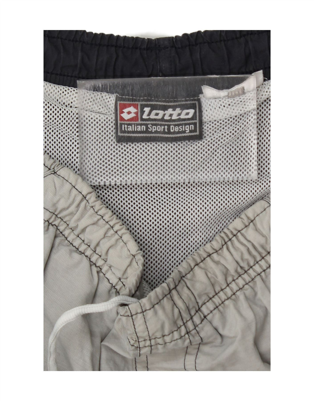 LOTTO Pantalones cortos deportivos para hombre, color gris grande, color block