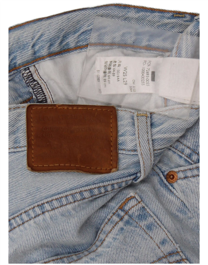 Vaqueros Levi's Mujer Ribcage Rectos W25 L29 Algodón Azul