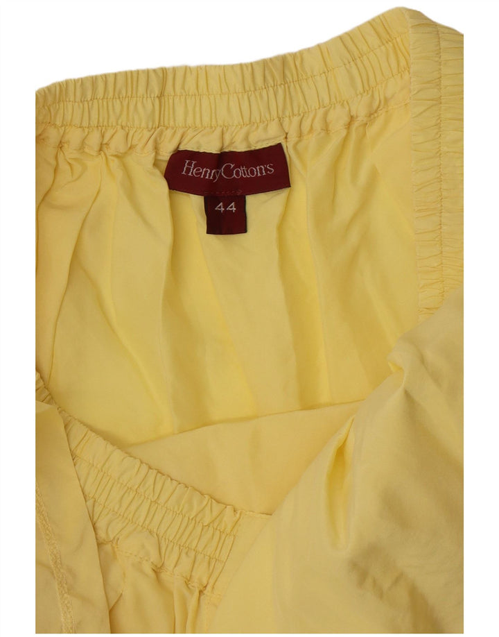 Henry Cottons Falda acampanada para mujer IT 44 Mediana W30 Amarillo
