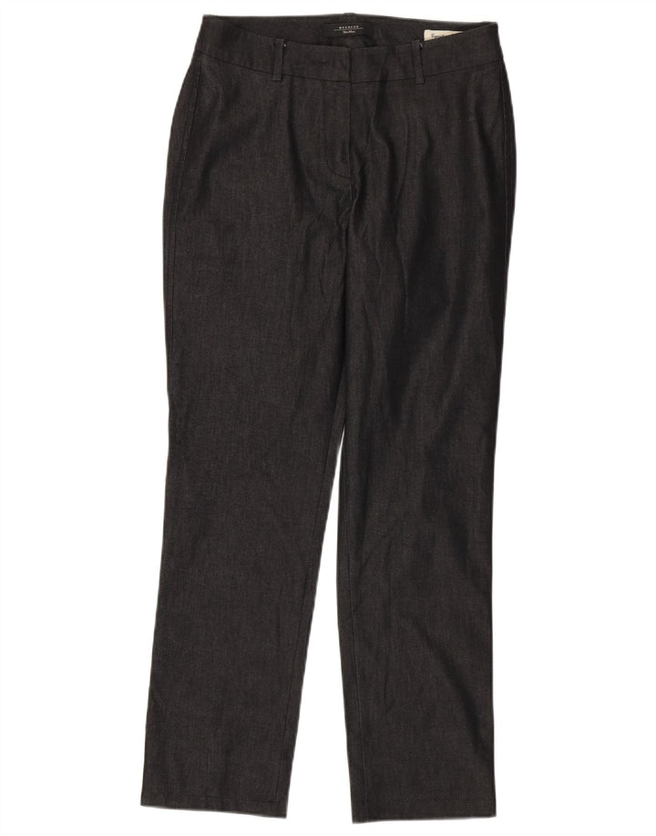 Max Mara Pantalones Casuales Rectos de Fin de Semana para Mujer UK 8 Small W28 L28 Gris
