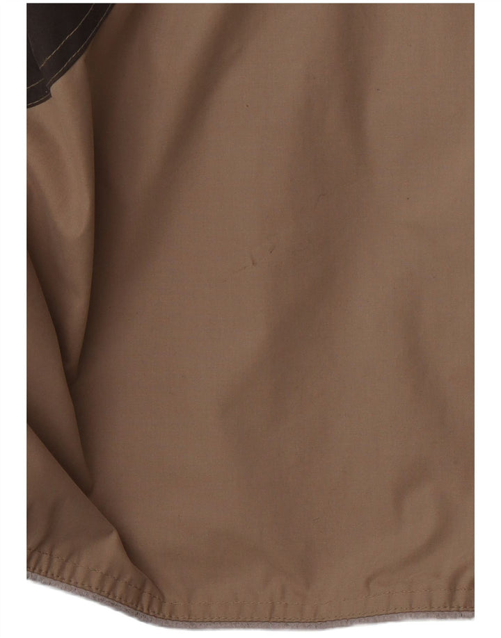 Jack Wolfskin Chubasquero para hombre UK 42 XL Beige Colorblock Poliéster