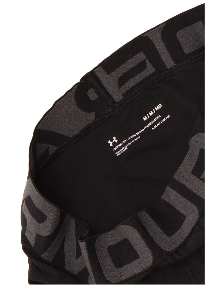 Under Armour Leggings Capri Heat Gear Graphic Hombre Negro Mediano