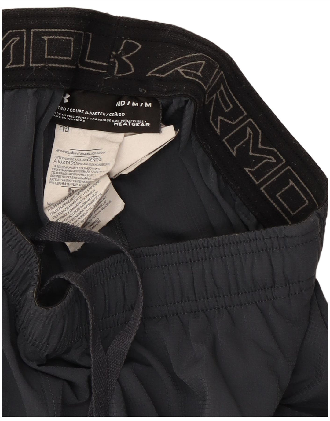 Under Armour Pantalones cortos deportivos Heat Gear para hombre Poliéster gris medio