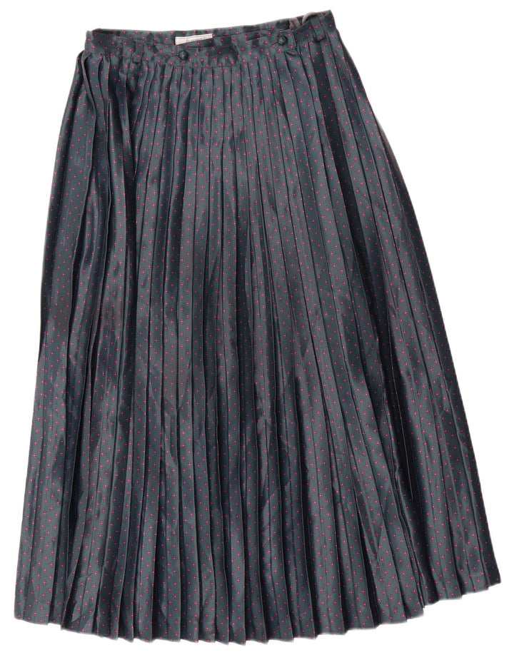 Haupt Mujer Falda Plisada Knife W28 Verde Medio Floral