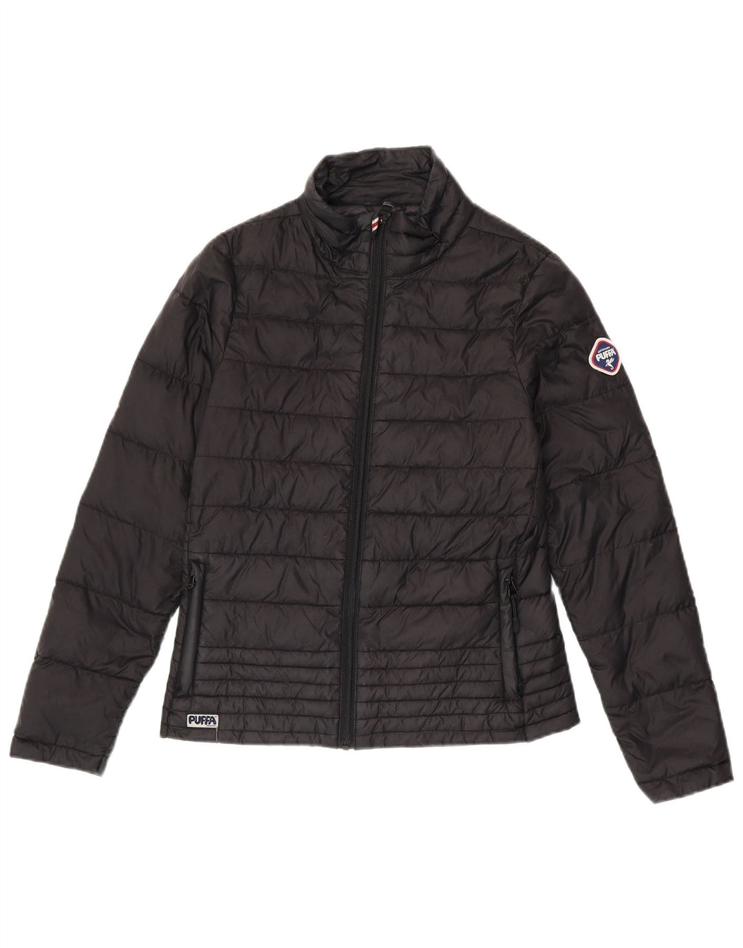 PUFFA Chaqueta acolchada para mujer Talla 8 XS Nylon negro