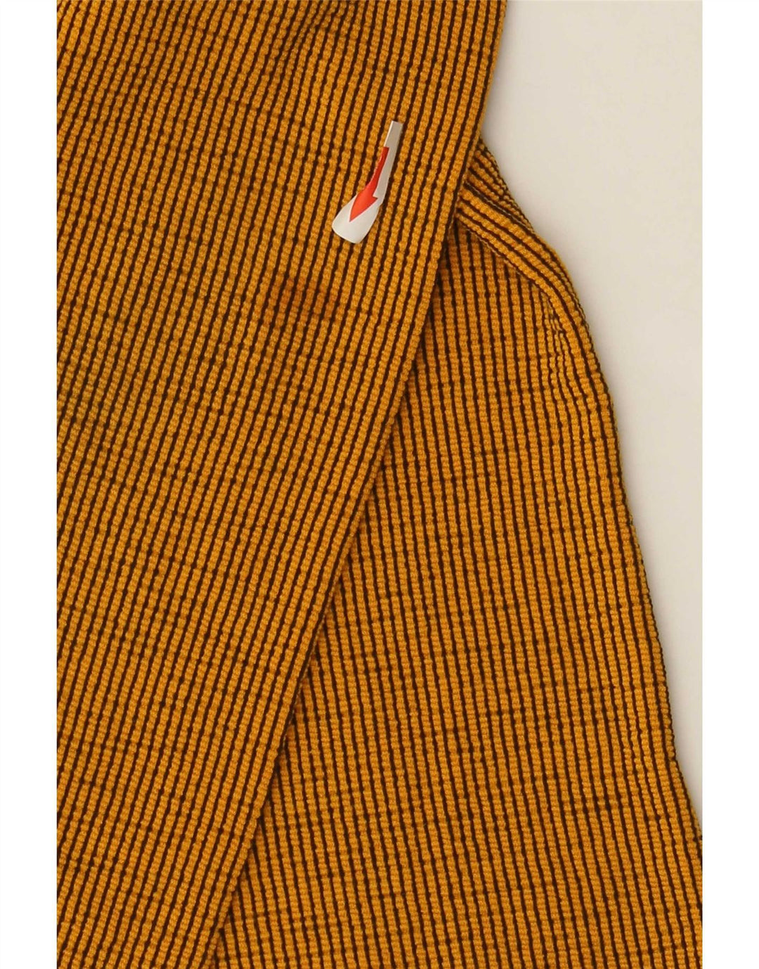 Zara Mujer Top Manga Larga UK 42 Mediano Naranja Rayas