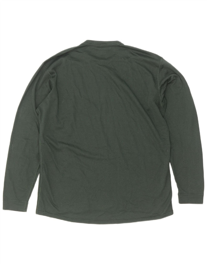 Camiseta Patagonia Hombre Manga Larga Poliéster Verde Medio
