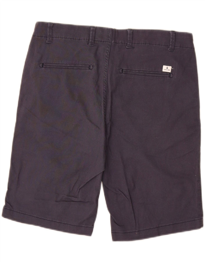 JACK & JONES Pantalones cortos chinos de corte regular para hombre W30 Medium Azul marino Algodón