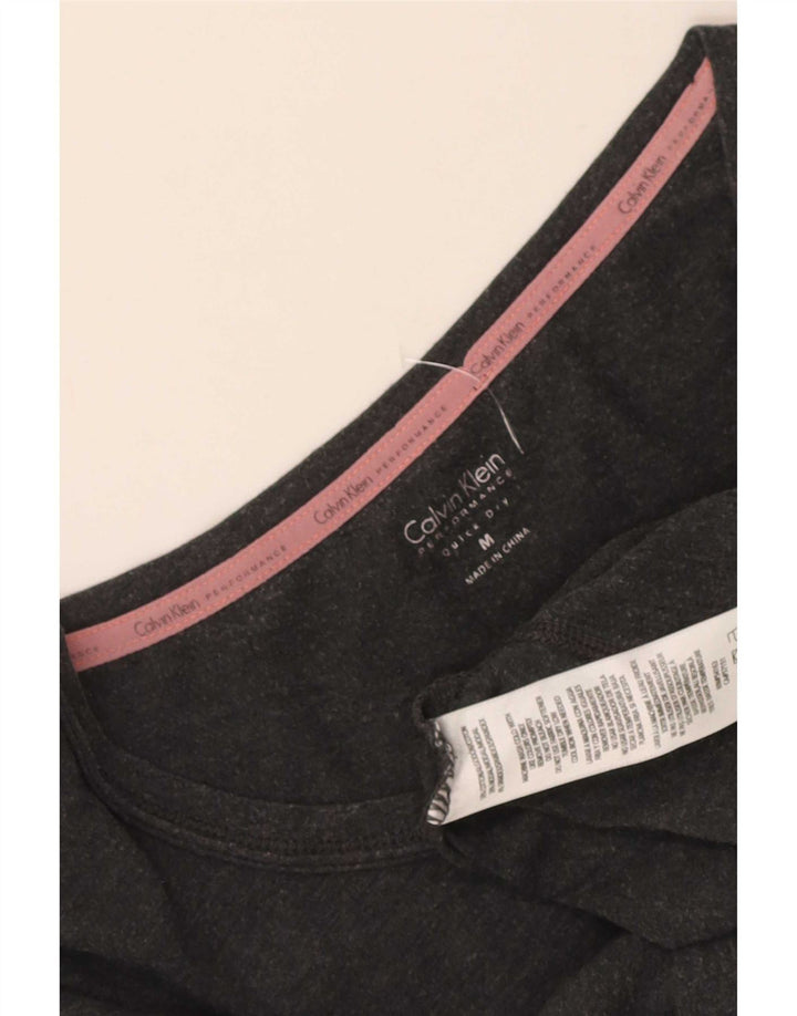 Calvin Klein Camiseta gráfica de rendimiento para mujer UK 44 Gris medio