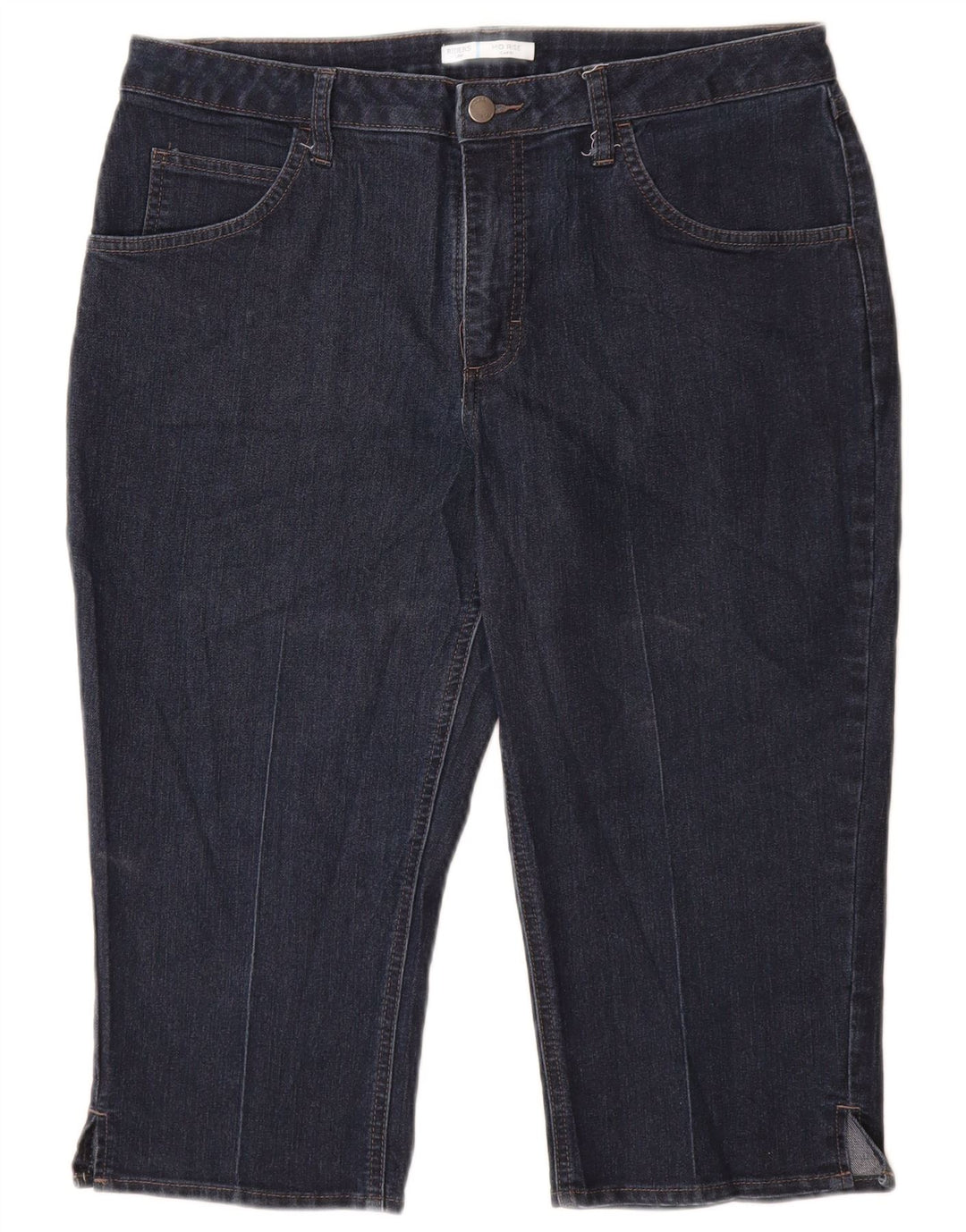 LEE Vaqueros capri de talle medio para mujer, talla 14, grande, W34 L19, azul marino