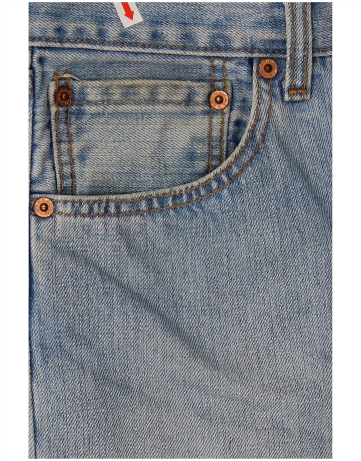 LEVI'S Mens 501 pantalones cortos de mezclilla W34 algodón azul grande
