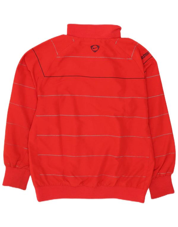 Nike Boys Graphic Chándal Top Chaqueta 13-14 años XL Poliéster a Rayas Rojas