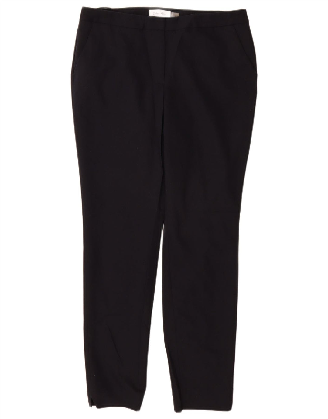 CALVIN KLEIN Pantalones chinos delgados para mujer US 6 Medium W28 L28 Azul marino