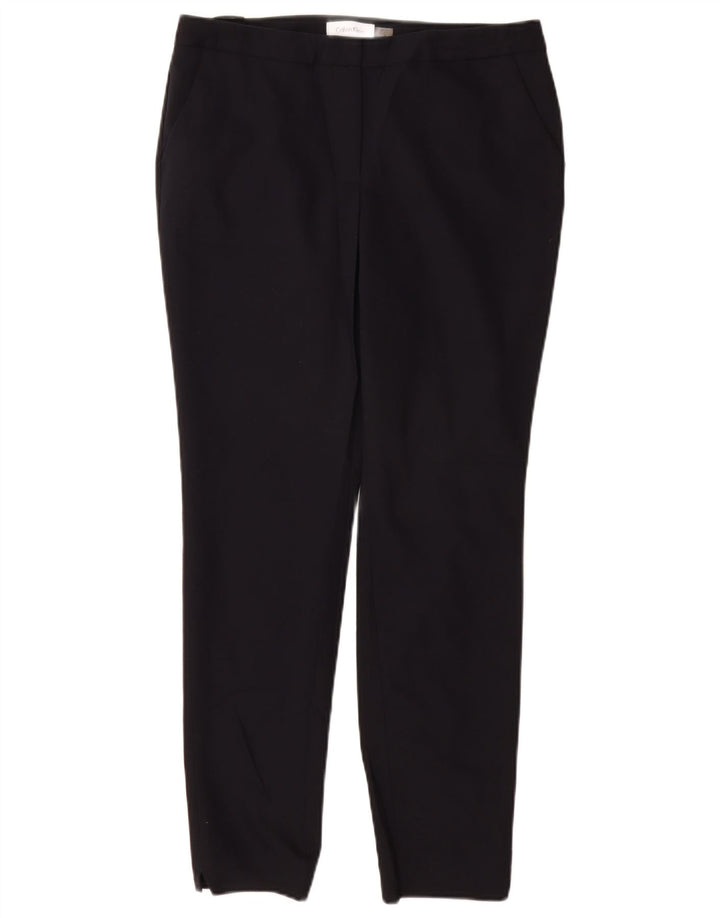 CALVIN KLEIN Pantalones chinos delgados para mujer US 6 Medium W28 L28 Azul marino