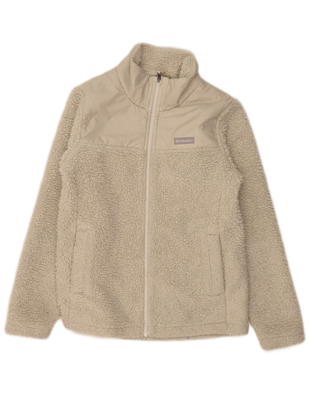 Chaqueta polar COLUMBIA para mujer UK 44 Poliéster beige medio