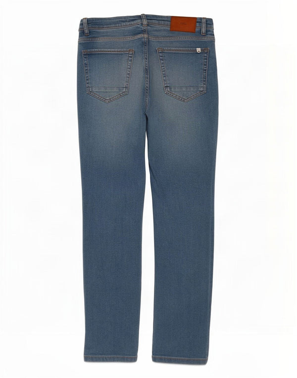Zara Mens Slim Jeans EU 42 Large W32 L30 Algodón Azul