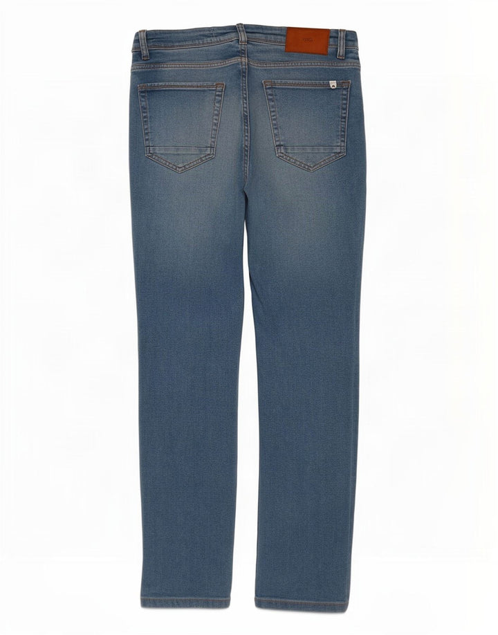 Zara Mens Slim Jeans EU 42 Large W32 L30 Algodón Azul