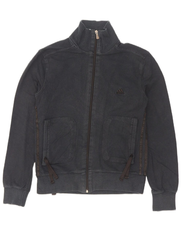 Adidas - Chaqueta de chándal para mujer, talla 40, XL, algodón negro